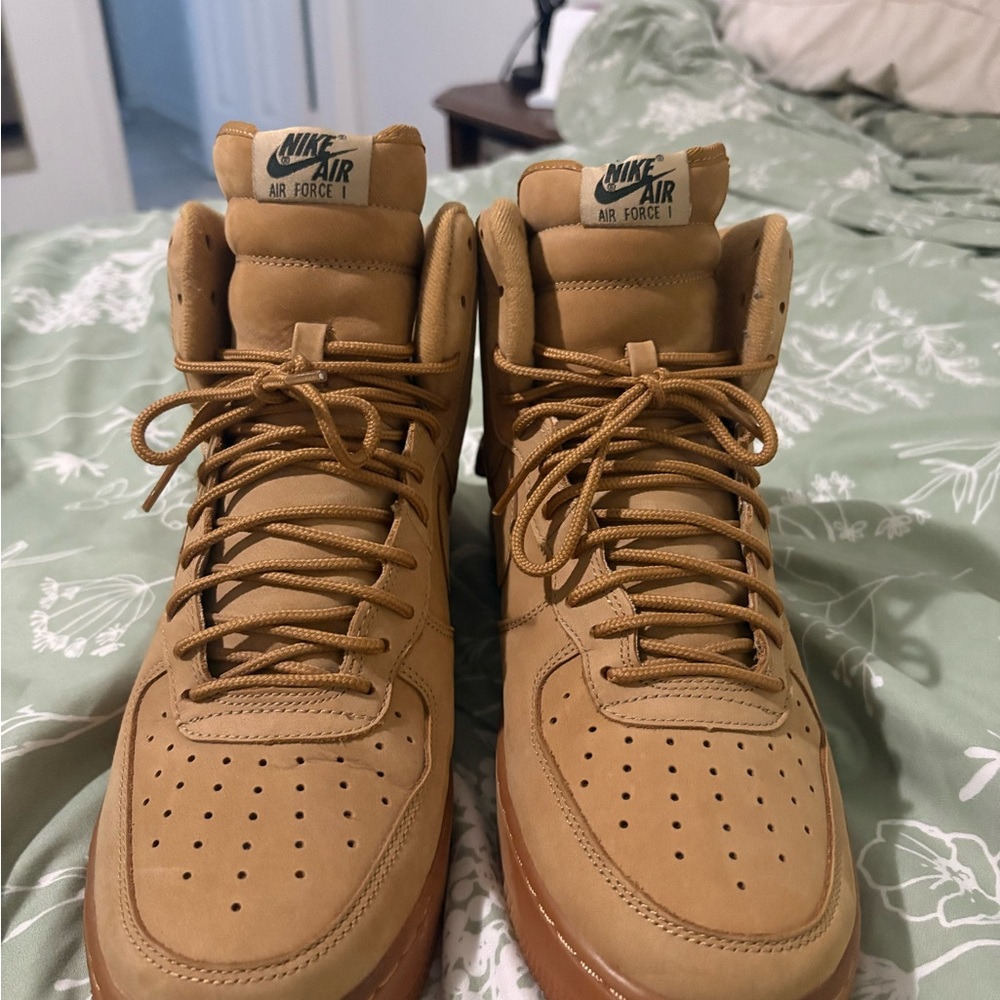 Nike Air Force 1 “Wheat” High Top Sneakers